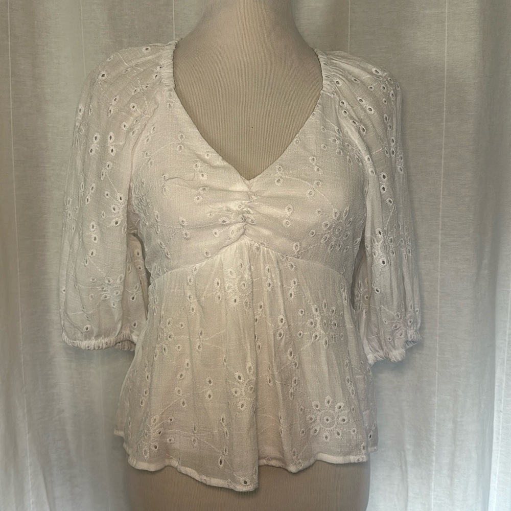 Sofia Jeans By Sofia Vergara 3/4 Sleeve Blouse Sofia Jeans size S
